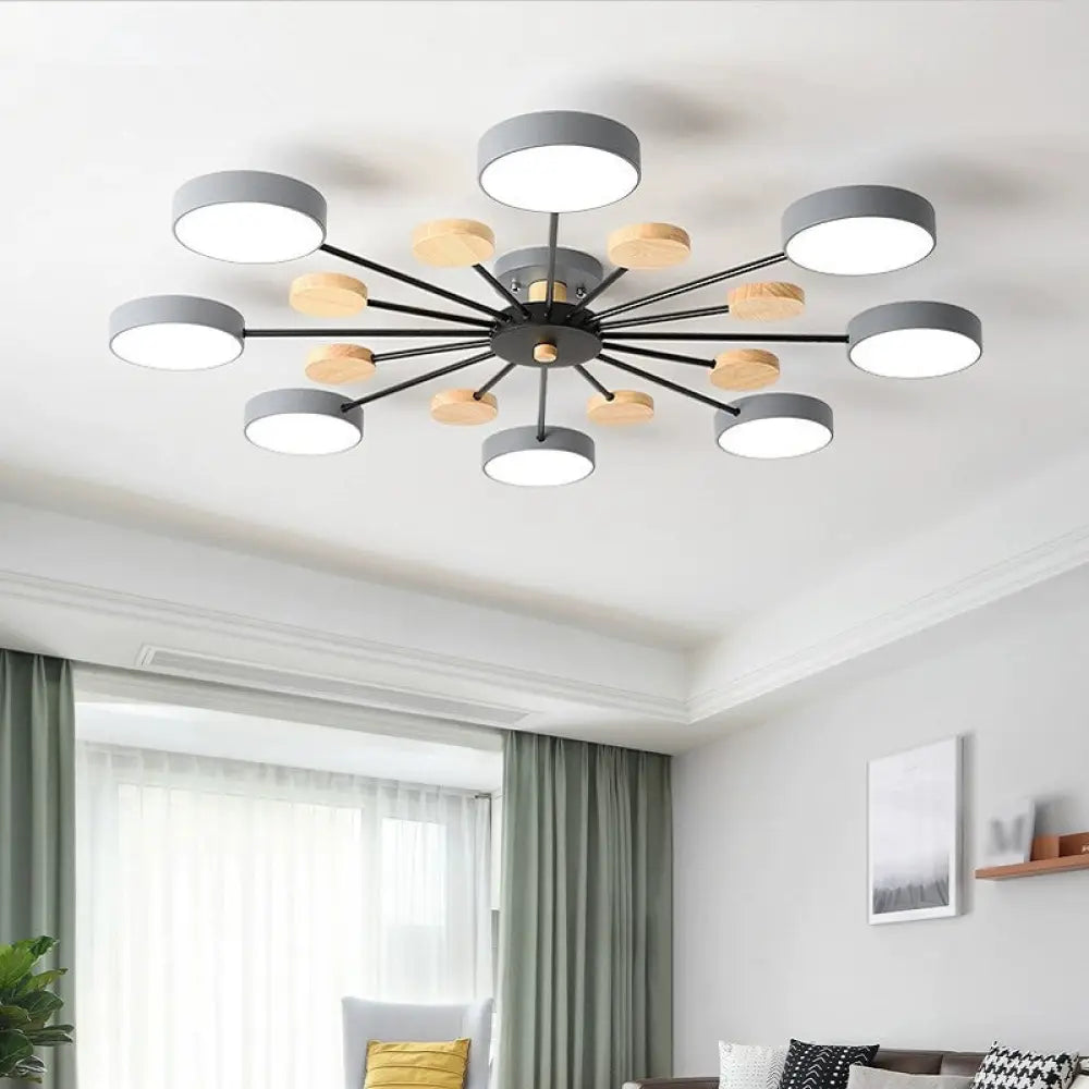DecorBites™ DecorBites™ Sleek Acrylic Semi Flush Mount Ceiling Light for Bedroom with Branching Design