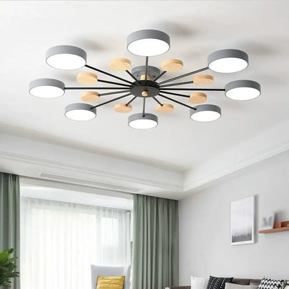 DecorBites™ DecorBites™ Sleek Acrylic Semi Flush Mount Ceiling Light for Bedroom with Branching Design