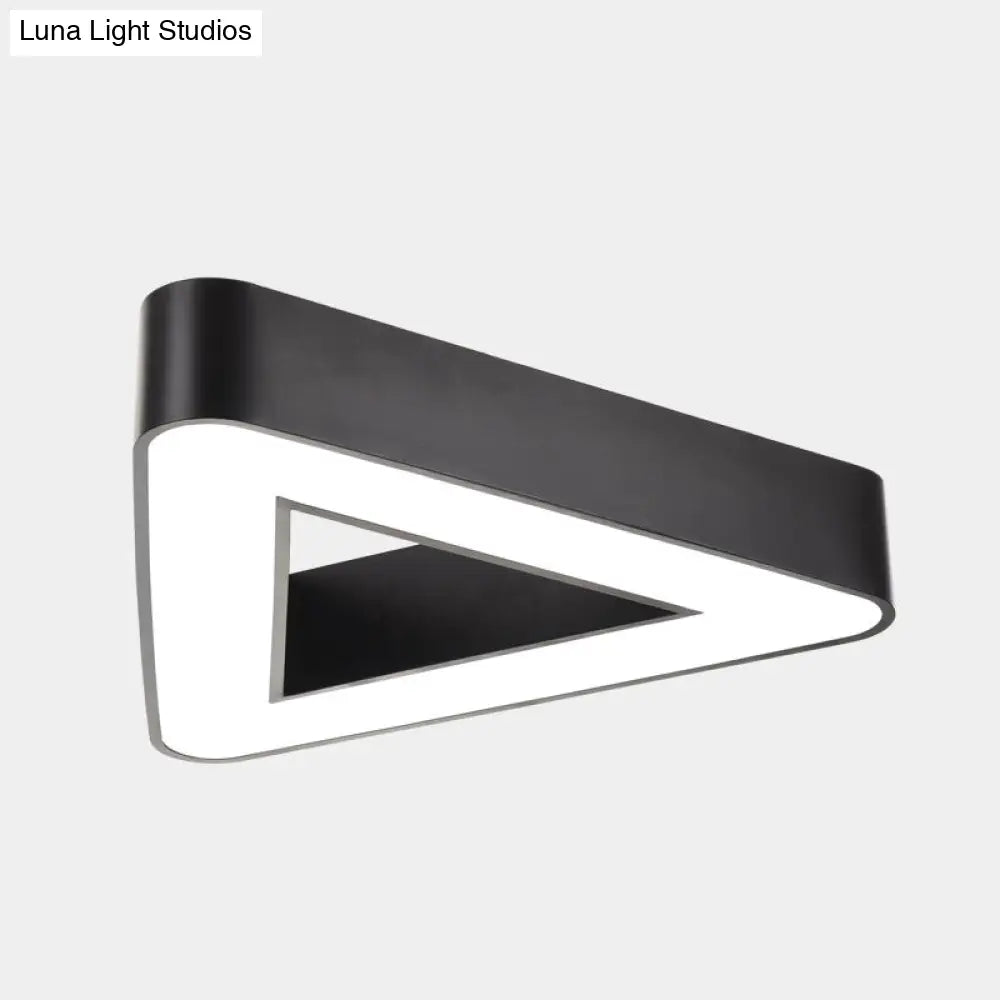 Sleek Acrylic Triangle LED Chandelier for Office Suspension Ceiling Lighting