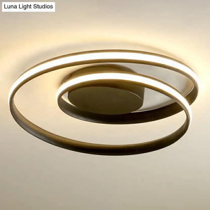 DecorBites™ DecorBites™ Sleek Aluminum LED Semi Flush Ceiling Light for Bedroom