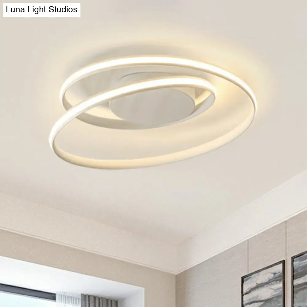 DecorBites™ DecorBites™ Sleek Aluminum LED Semi Flush Ceiling Light for Bedroom