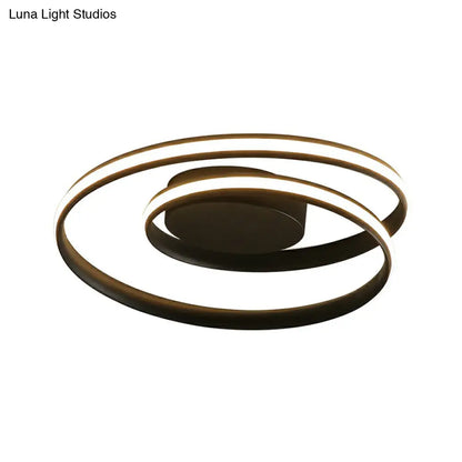 DecorBites™ DecorBites™ Sleek Aluminum LED Semi Flush Ceiling Light for Bedroom