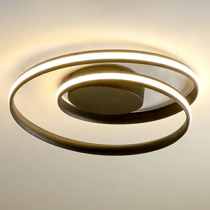 DecorBites™ DecorBites™ Sleek Aluminum LED Semi Flush Ceiling Light for Bedroom