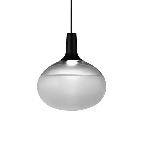 Sleek black cob led chandelier with frosted glass globe ideal for dining room chandelier lighting decorbites 7-12w cob
