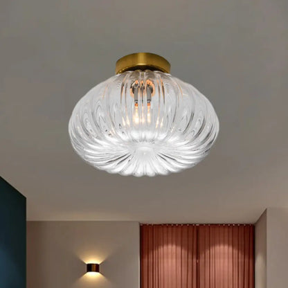 DecorBites™ DecorBites™ Sleek Clear/Amber Glass LED Ceiling Light Fixture - 5.5"/11" W