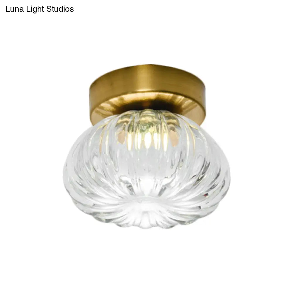 DecorBites™ DecorBites™ Sleek Clear/Amber Glass LED Ceiling Light Fixture - 5.5"/11" W