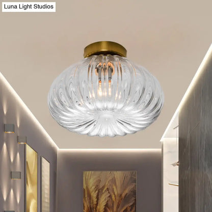 DecorBites™ DecorBites™ Sleek Clear/Amber Glass LED Ceiling Light Fixture - 5.5"/11" W