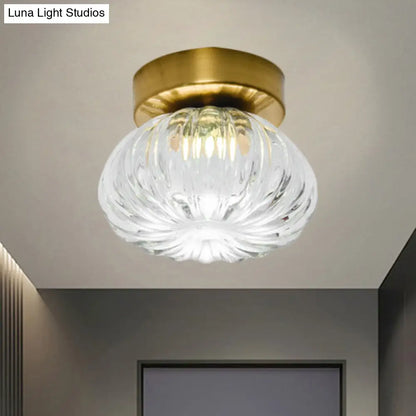 DecorBites™ DecorBites™ Sleek Clear/Amber Glass LED Ceiling Light Fixture - 5.5"/11" W