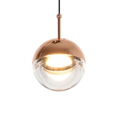 Sleek Crystal Glass LED Pendant Ceiling Light – A Global Simplicity for Bedside