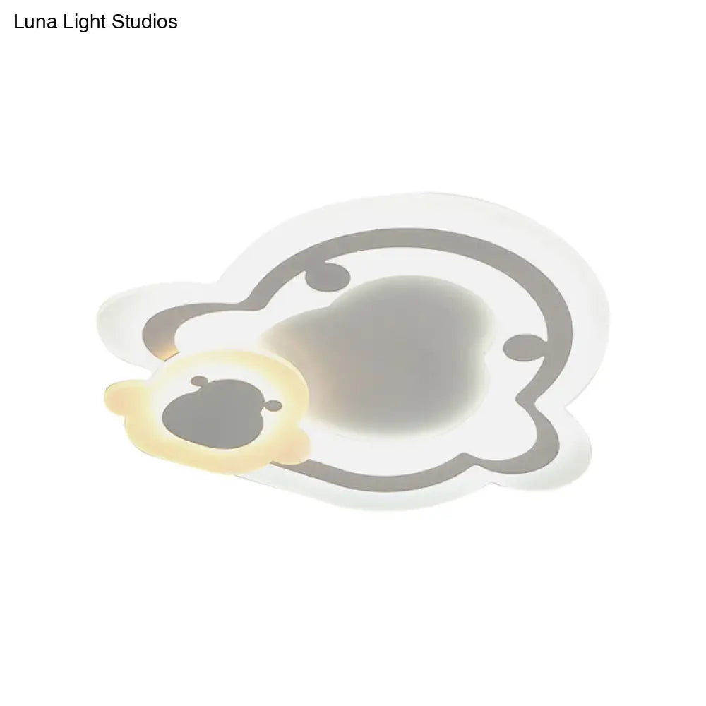 DecorBites™ DecorBites™ Sleek Flush Ceiling Mount Light - Acrylic White Finish, Ideal for Adult Bedroom