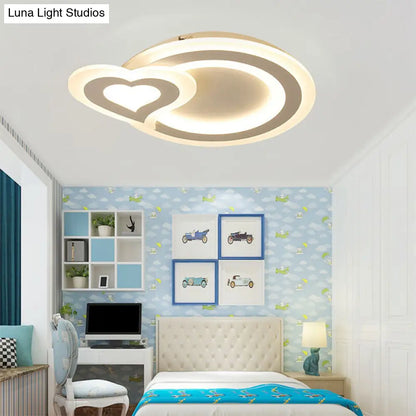 DecorBites™ DecorBites™ Sleek Flush Ceiling Mount Light - Acrylic White Finish, Ideal for Adult Bedroom