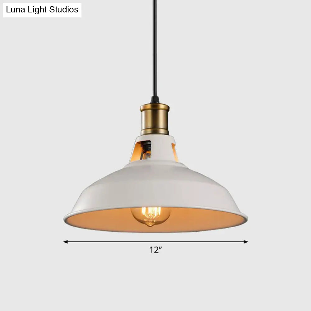 Sleek Iron Dome Pendant Light Fixture with Simplicity Design - Ideal for Restaurants (1 Bulb)