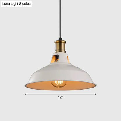 Sleek Iron Dome Pendant Light Fixture with Simplicity Design - Ideal for Restaurants (1 Bulb)