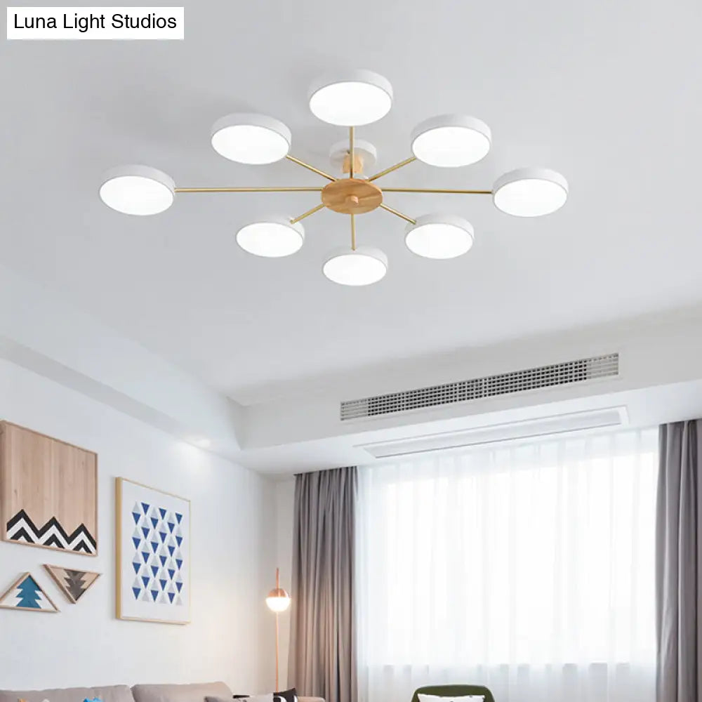 DecorBites™ DecorBites™ Sleek LED Ceiling Light: Minimalistic Molecule Design | Acrylic | Living Room Chandelier