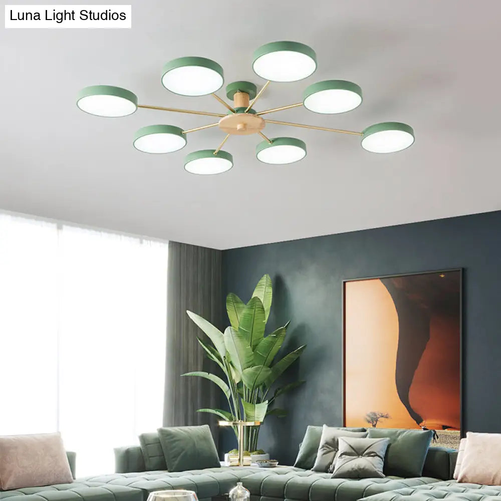 DecorBites™ DecorBites™ Sleek LED Ceiling Light: Minimalistic Molecule Design | Acrylic | Living Room Chandelier