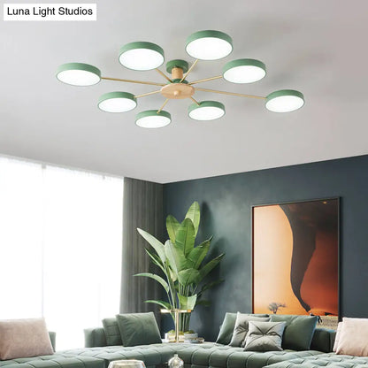 DecorBites™ DecorBites™ Sleek LED Ceiling Light: Minimalistic Molecule Design | Acrylic | Living Room Chandelier