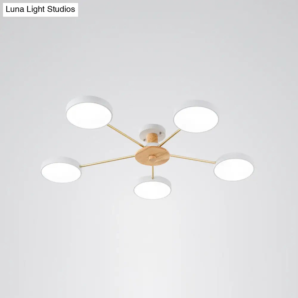 DecorBites™ DecorBites™ Sleek LED Ceiling Light: Minimalistic Molecule Design | Acrylic | Living Room Chandelier