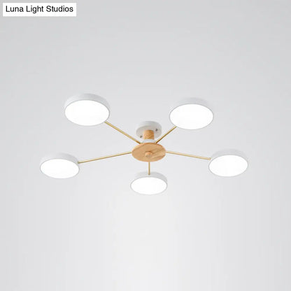 DecorBites™ DecorBites™ Sleek LED Ceiling Light: Minimalistic Molecule Design | Acrylic | Living Room Chandelier