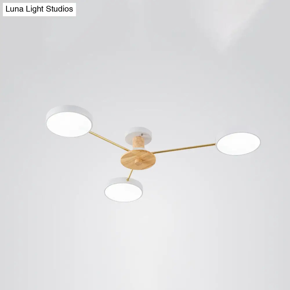 DecorBites™ DecorBites™ Sleek LED Ceiling Light: Minimalistic Molecule Design | Acrylic | Living Room Chandelier