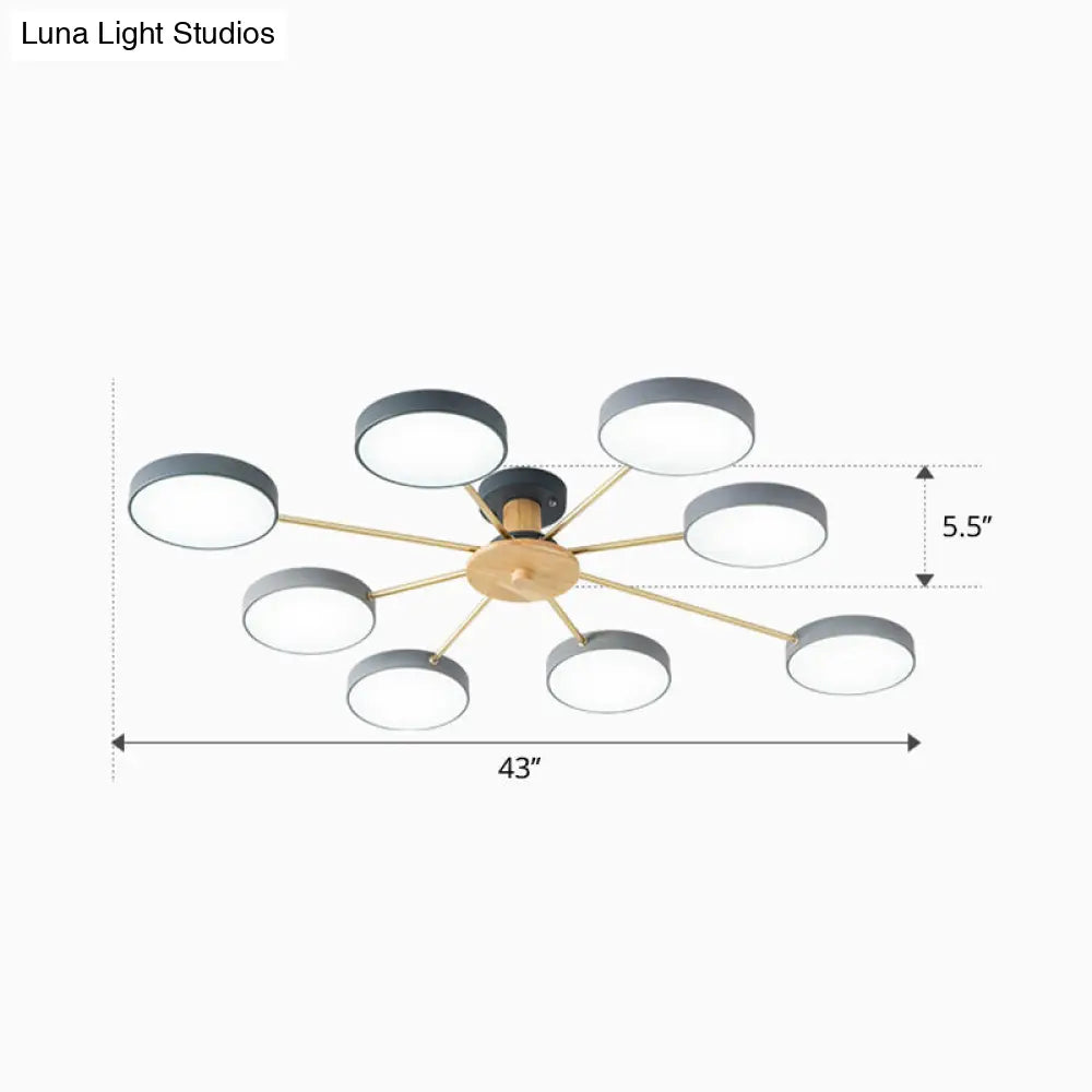 DecorBites™ DecorBites™ Sleek LED Ceiling Light: Minimalistic Molecule Design | Acrylic | Living Room Chandelier