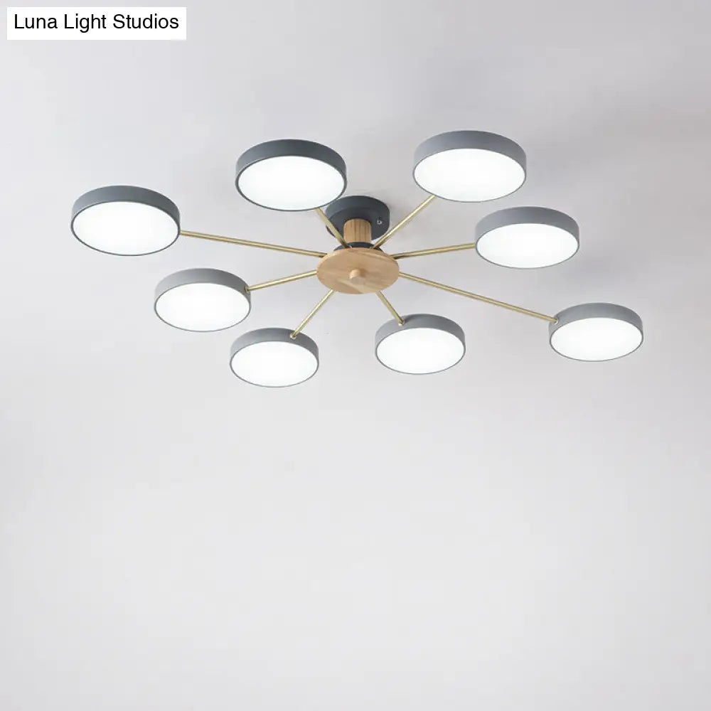 DecorBites™ DecorBites™ Sleek LED Ceiling Light: Minimalistic Molecule Design | Acrylic | Living Room Chandelier