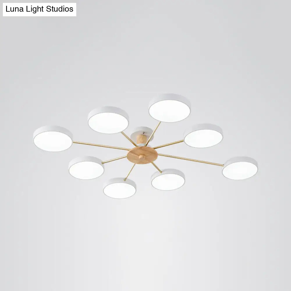 DecorBites™ DecorBites™ Sleek LED Ceiling Light: Minimalistic Molecule Design | Acrylic | Living Room Chandelier