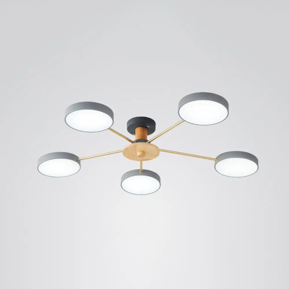 DecorBites™ DecorBites™ Sleek LED Ceiling Light: Minimalistic Molecule Design | Acrylic | Living Room Chandelier