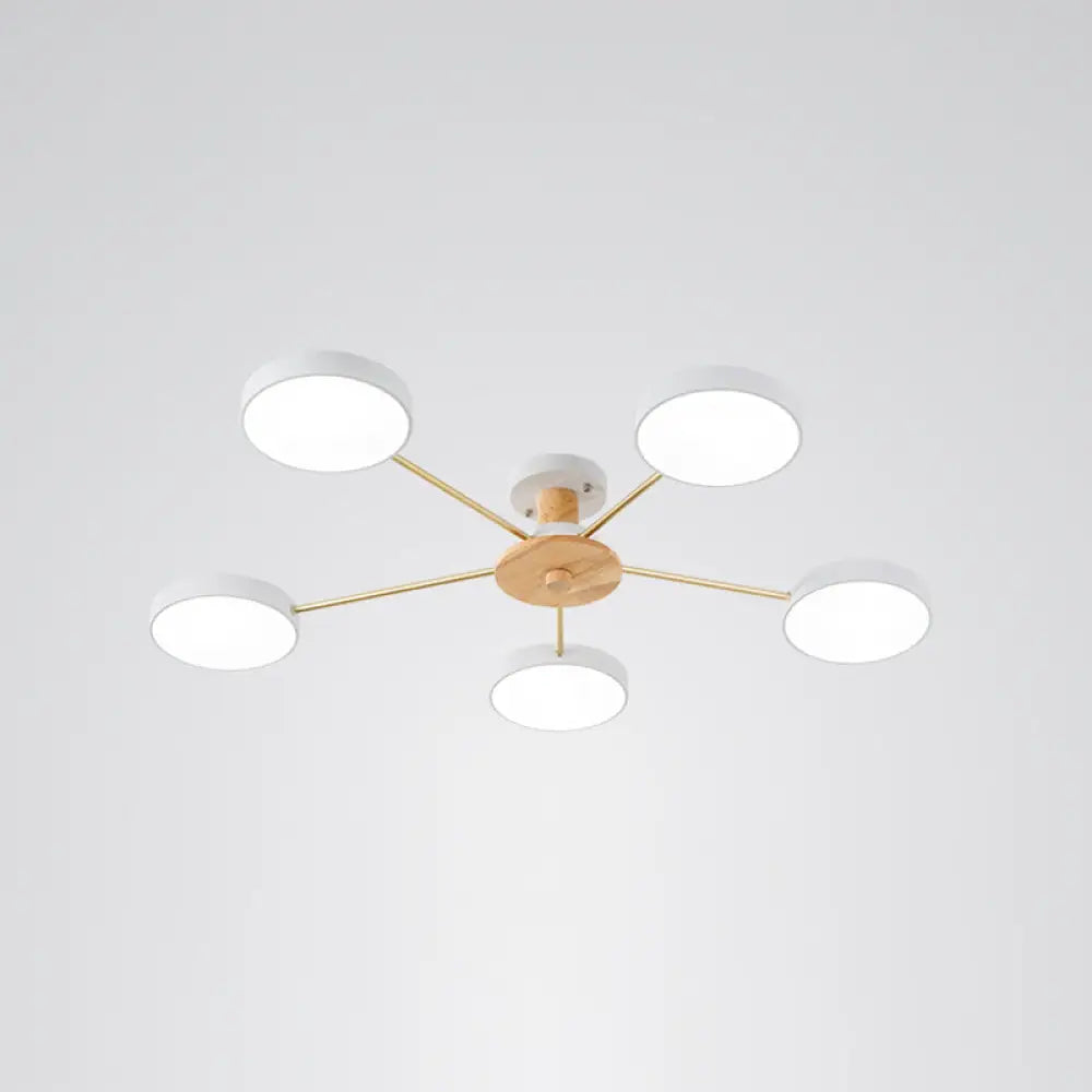 DecorBites™ DecorBites™ Sleek LED Ceiling Light: Minimalistic Molecule Design | Acrylic | Living Room Chandelier