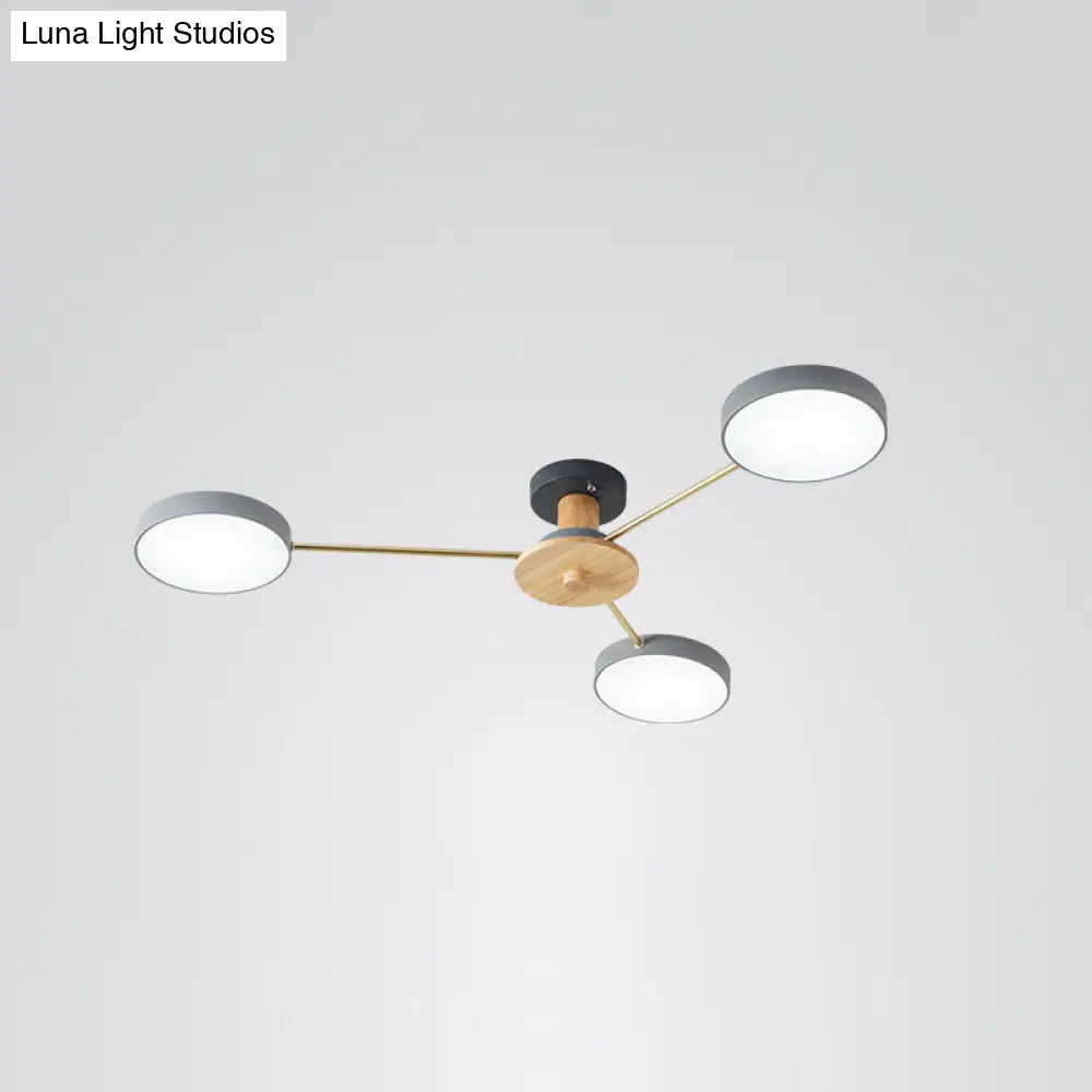 DecorBites™ DecorBites™ Sleek LED Ceiling Light: Minimalistic Molecule Design | Acrylic | Living Room Chandelier