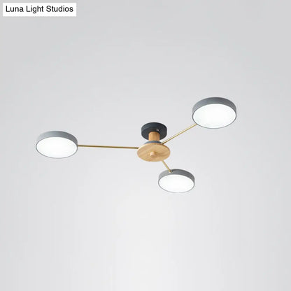 DecorBites™ DecorBites™ Sleek LED Ceiling Light: Minimalistic Molecule Design | Acrylic | Living Room Chandelier