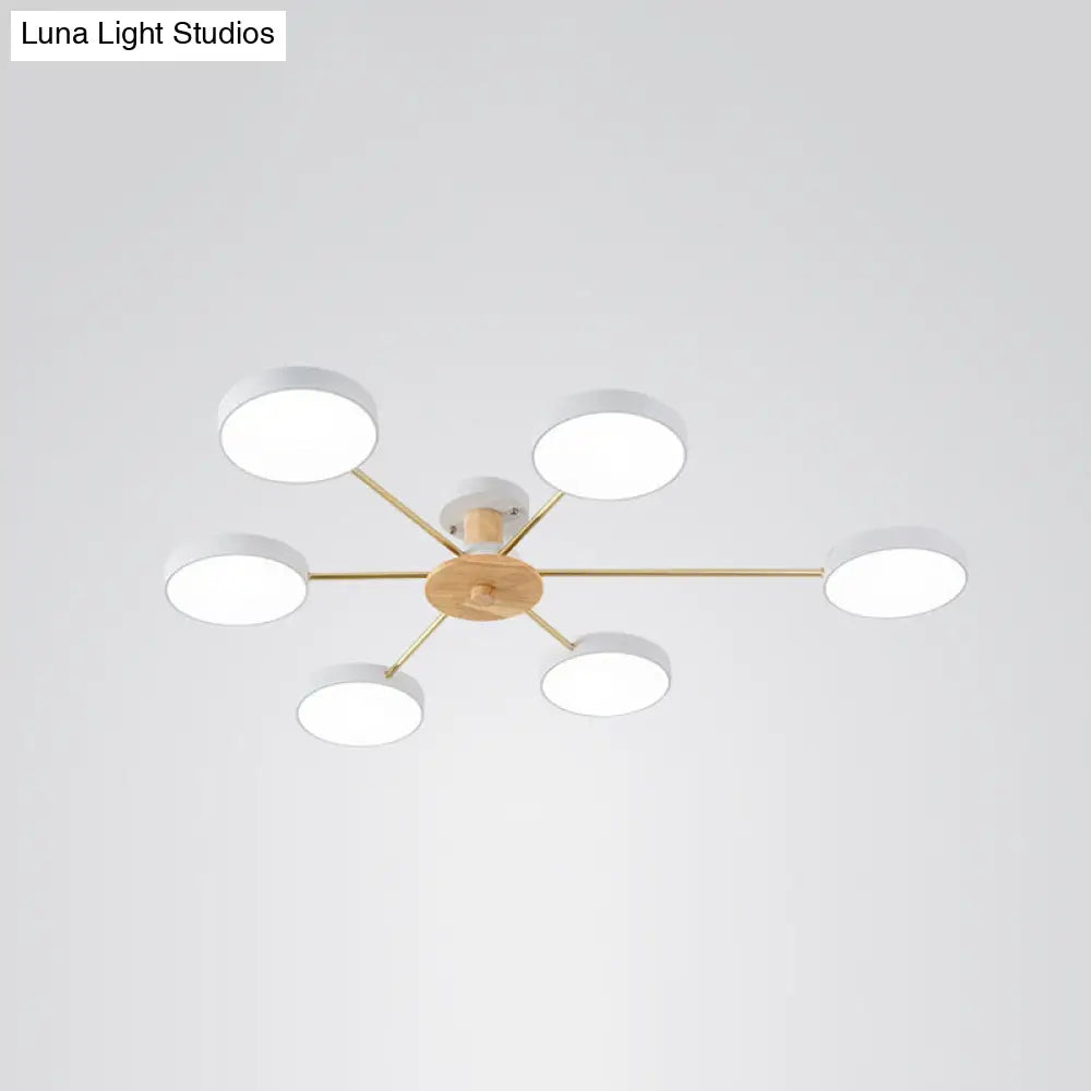 DecorBites™ DecorBites™ Sleek LED Ceiling Light: Minimalistic Molecule Design | Acrylic | Living Room Chandelier