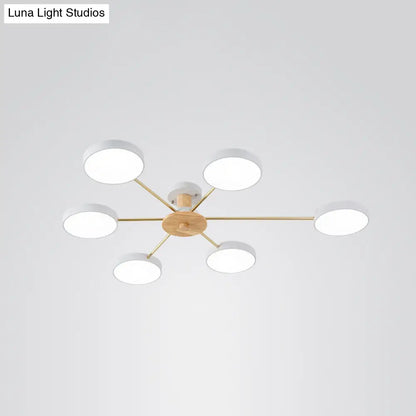 DecorBites™ DecorBites™ Sleek LED Ceiling Light: Minimalistic Molecule Design | Acrylic | Living Room Chandelier