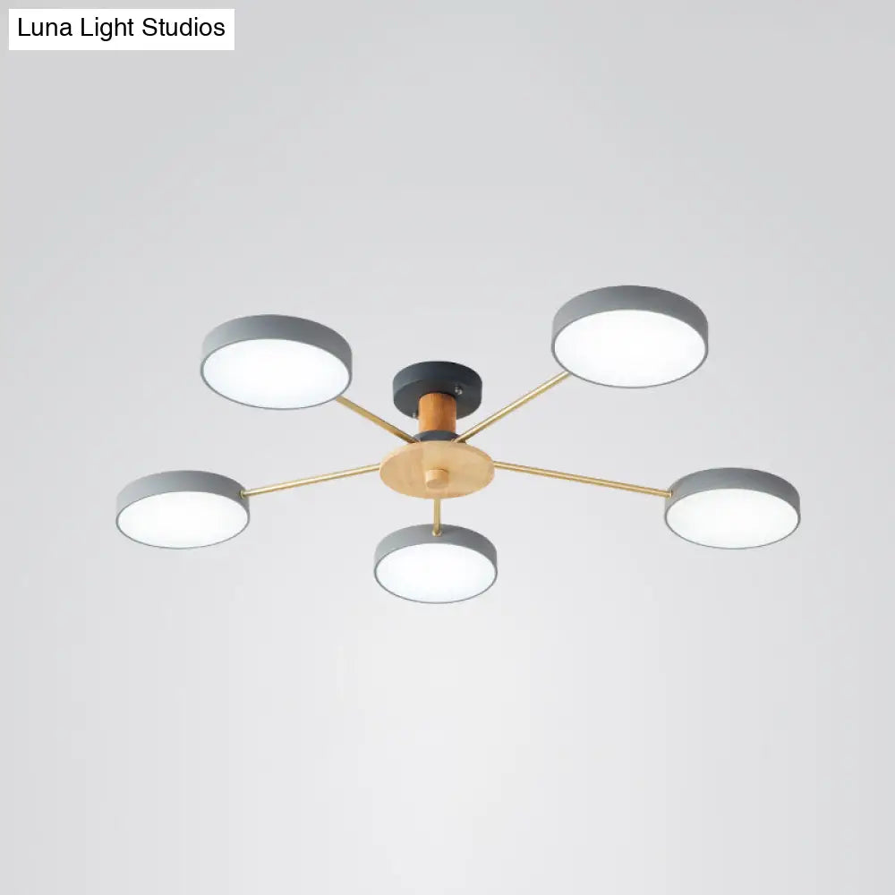 DecorBites™ DecorBites™ Sleek LED Ceiling Light: Minimalistic Molecule Design | Acrylic | Living Room Chandelier