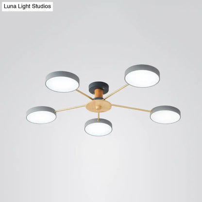 DecorBites™ DecorBites™ Sleek LED Ceiling Light: Minimalistic Molecule Design | Acrylic | Living Room Chandelier