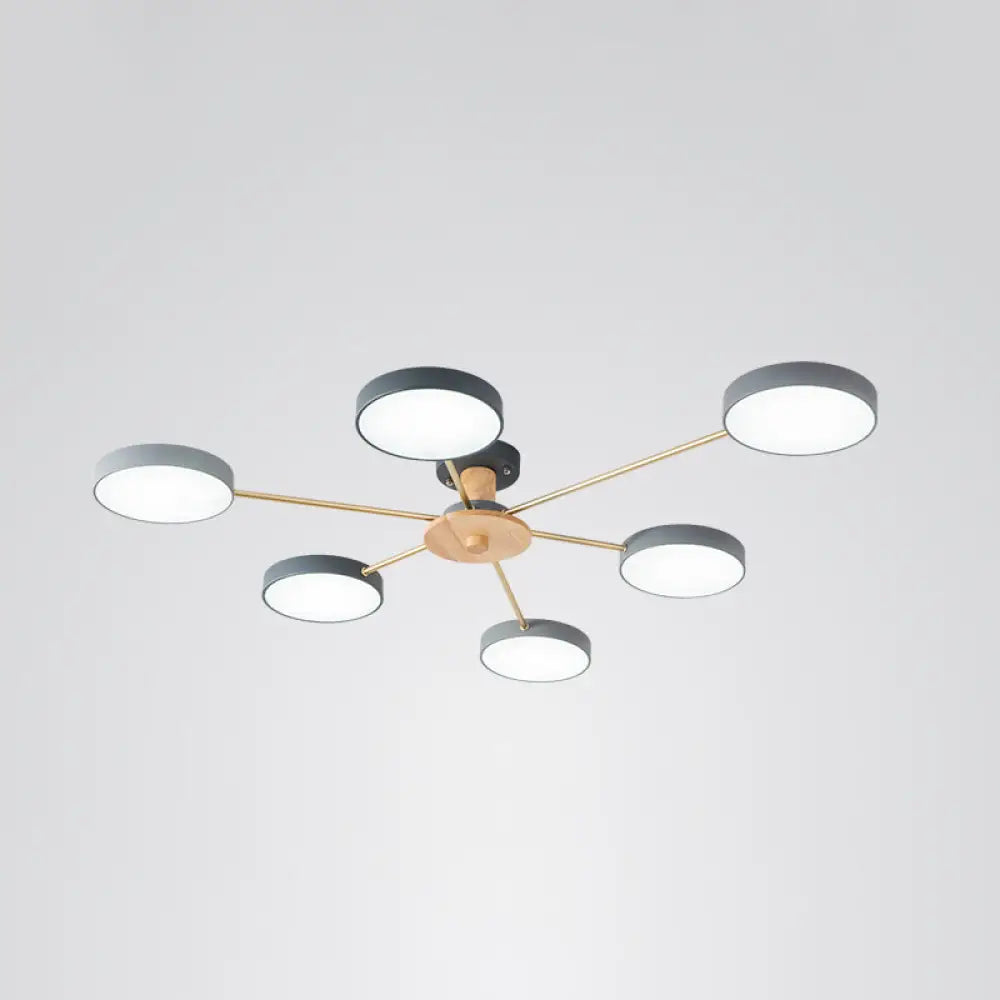 DecorBites™ DecorBites™ Sleek LED Ceiling Light: Minimalistic Molecule Design | Acrylic | Living Room Chandelier