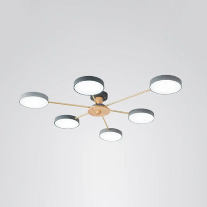DecorBites™ DecorBites™ Sleek LED Ceiling Light: Minimalistic Molecule Design | Acrylic | Living Room Chandelier