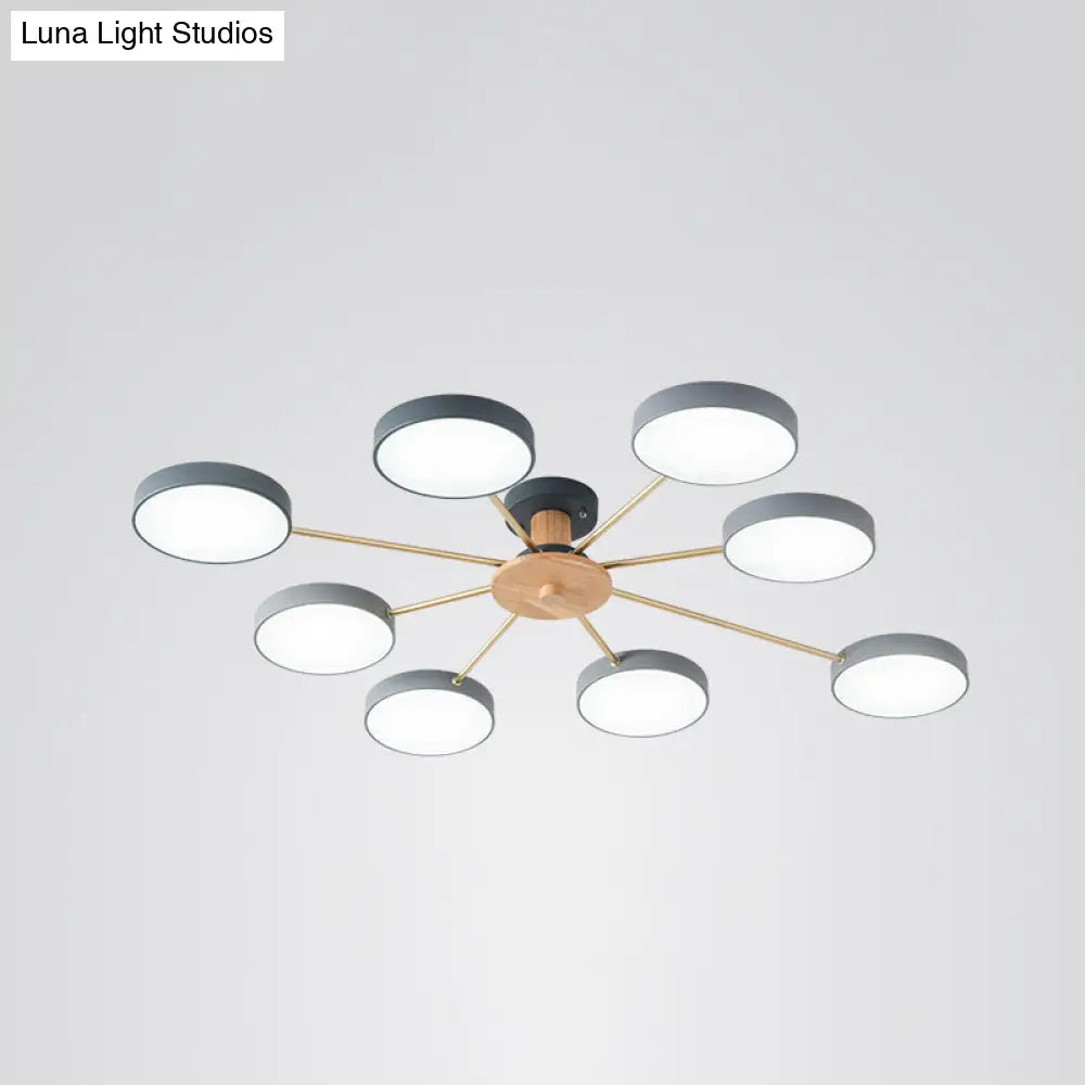 DecorBites™ DecorBites™ Sleek LED Ceiling Light: Minimalistic Molecule Design | Acrylic | Living Room Chandelier