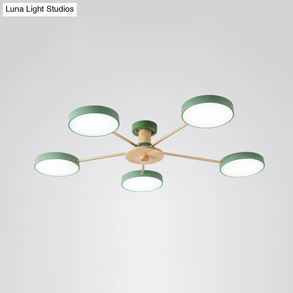 DecorBites™ DecorBites™ Sleek LED Ceiling Light: Minimalistic Molecule Design | Acrylic | Living Room Chandelier