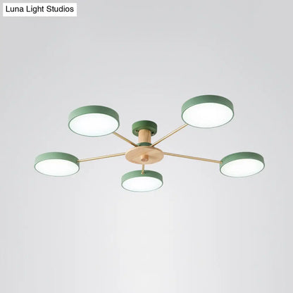 DecorBites™ DecorBites™ Sleek LED Ceiling Light: Minimalistic Molecule Design | Acrylic | Living Room Chandelier