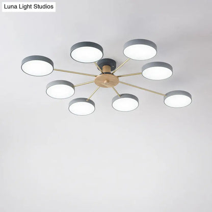 DecorBites™ DecorBites™ Sleek LED Ceiling Light: Minimalistic Molecule Design | Acrylic | Living Room Chandelier