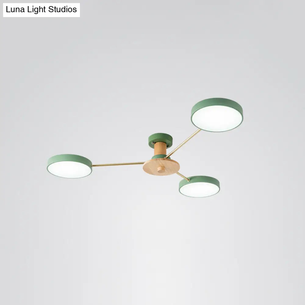 DecorBites™ DecorBites™ Sleek LED Ceiling Light: Minimalistic Molecule Design | Acrylic | Living Room Chandelier