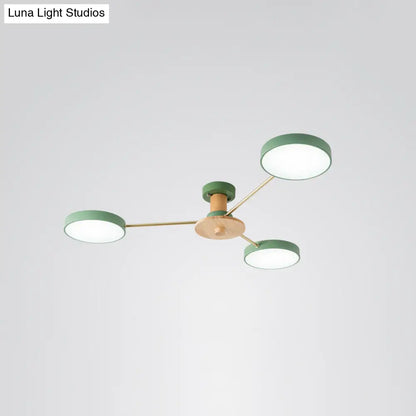 DecorBites™ DecorBites™ Sleek LED Ceiling Light: Minimalistic Molecule Design | Acrylic | Living Room Chandelier