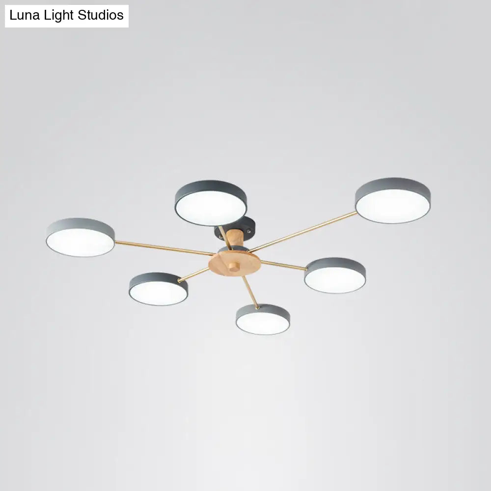 DecorBites™ DecorBites™ Sleek LED Ceiling Light: Minimalistic Molecule Design | Acrylic | Living Room Chandelier