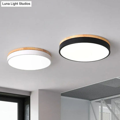 DecorBites™ DecorBites™ Sleek LED Circle Flush Mount Bedroom Lighting with Acrylic Shade