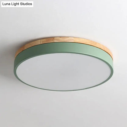 DecorBites™ DecorBites™ Sleek LED Circle Flush Mount Bedroom Lighting with Acrylic Shade