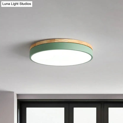 DecorBites™ DecorBites™ Sleek LED Circle Flush Mount Bedroom Lighting with Acrylic Shade