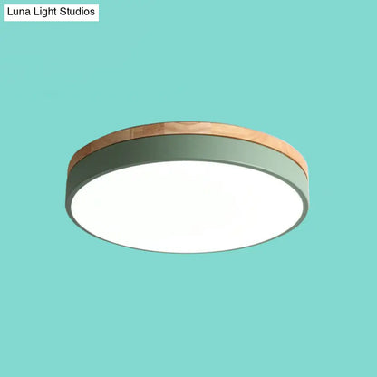 DecorBites™ DecorBites™ Sleek LED Circle Flush Mount Bedroom Lighting with Acrylic Shade