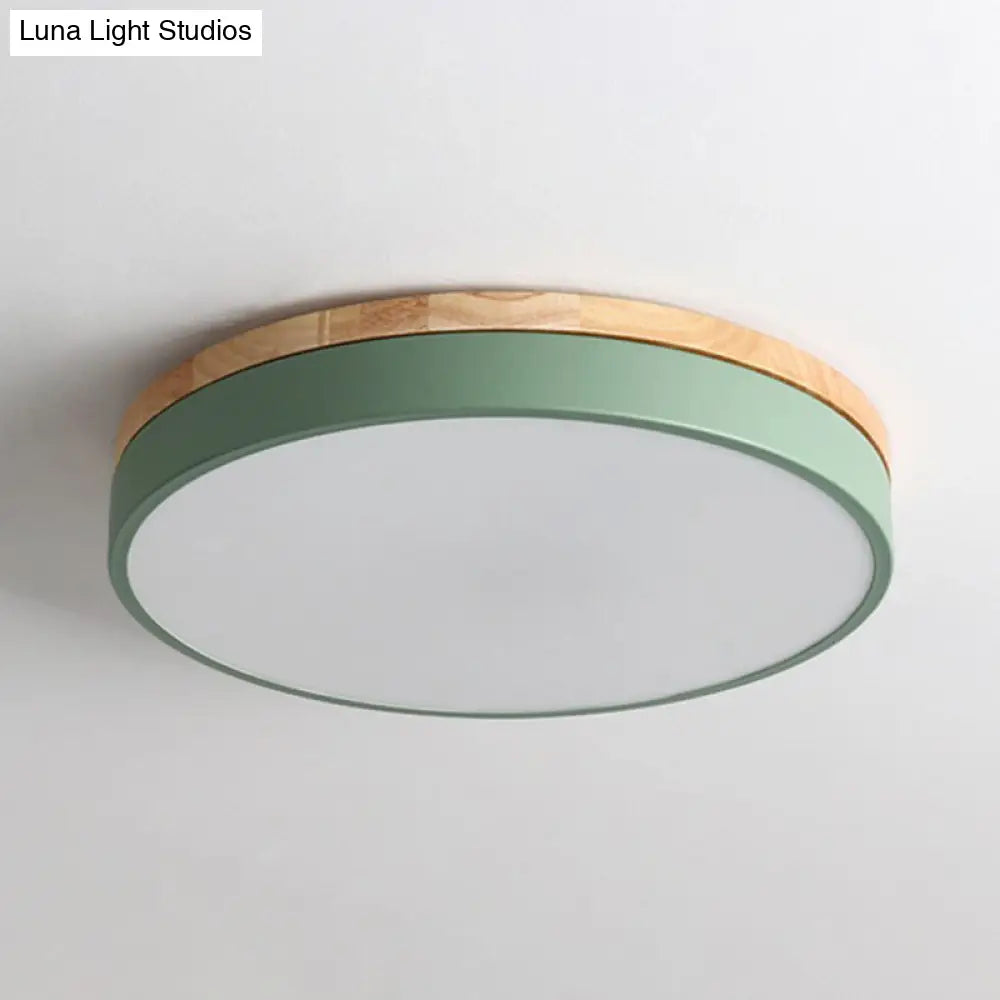 DecorBites™ DecorBites™ Sleek LED Circle Flush Mount Bedroom Lighting with Acrylic Shade