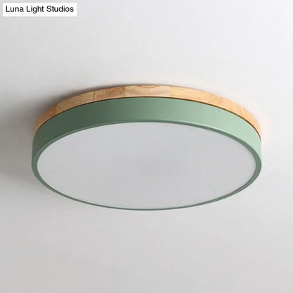 DecorBites™ DecorBites™ Sleek LED Circle Flush Mount Bedroom Lighting with Acrylic Shade