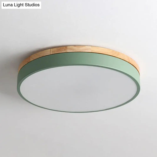 DecorBites™ DecorBites™ Sleek LED Circle Flush Mount Bedroom Lighting with Acrylic Shade